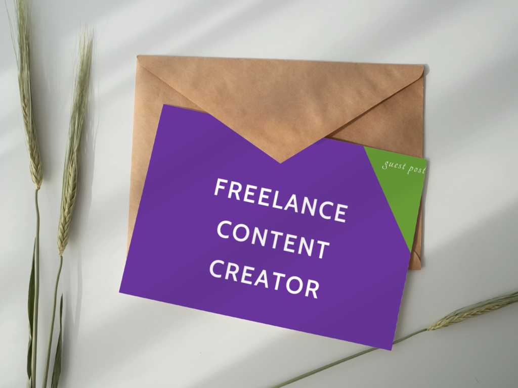freelance content creator paper-above-envelope-mockup